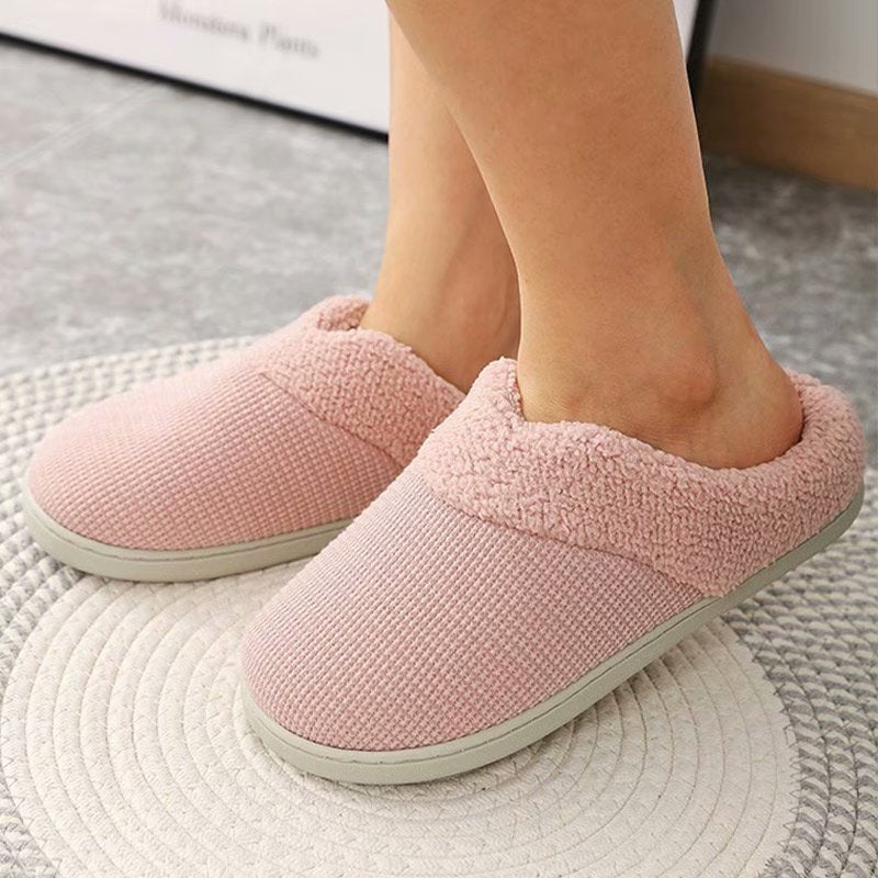 Women Slippers Soft Non-Slip Flat Home Cotton Shoes