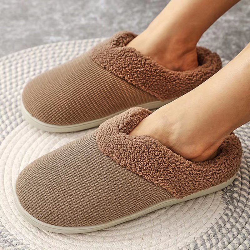 Women Slippers Soft Non-Slip Flat Home Cotton Shoes
