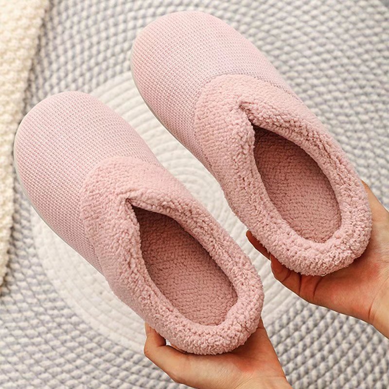 Women Slippers Soft Non-Slip Flat Home Cotton Shoes