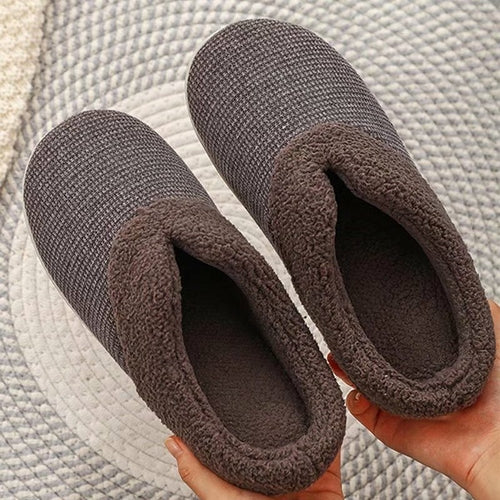 Women Slippers Soft Non-Slip Flat Home Cotton Shoes