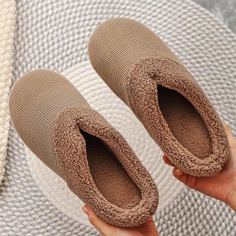 Women Slippers Soft Non-Slip Flat Home Cotton Shoes