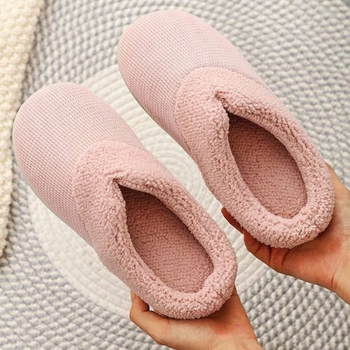 Women Slippers Soft Non-Slip Flat Home Cotton Shoes